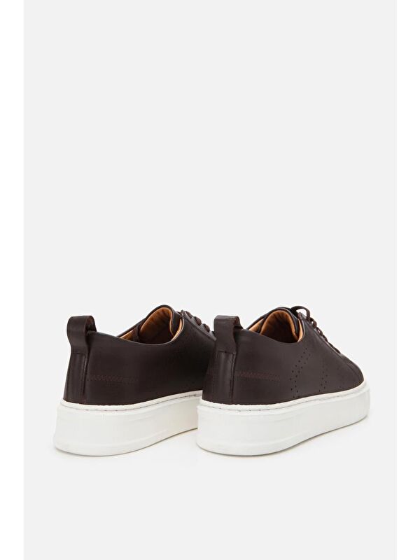 Erkek Deri Kahverengi Hafif Tabanlı Spor Ayakkabı - Görsel 9