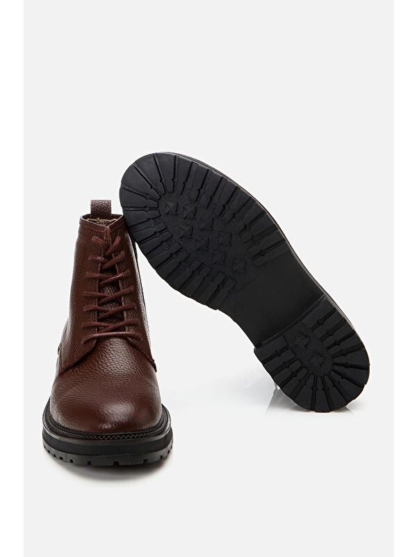 Hakiki Deri Kahve Erkek Günlük Bot - Görsel 9