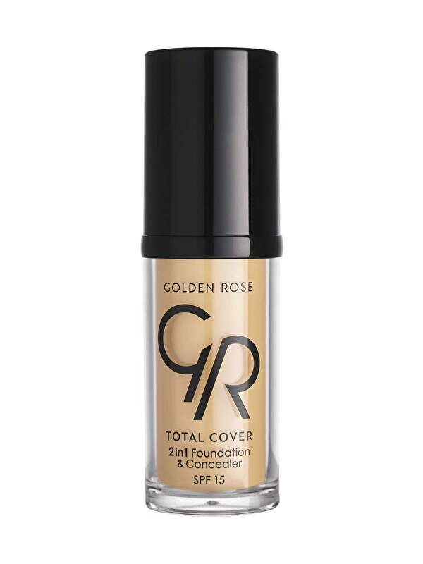 GOLDEN ROSE Total Cover 2in1 Foundation 03 Almond Fondöten & Kapatıcı 30 ml
