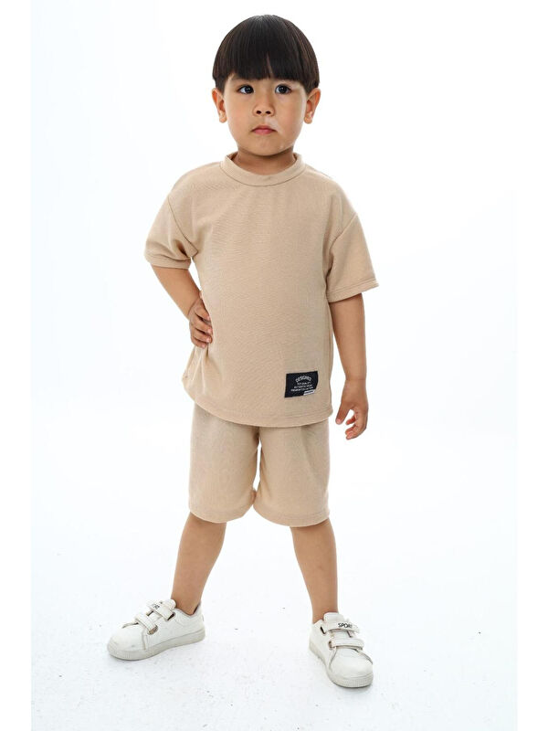My Kids Wear Bisiklet Yaka Şortlu Erkek Çocuk Şortlu Takım
