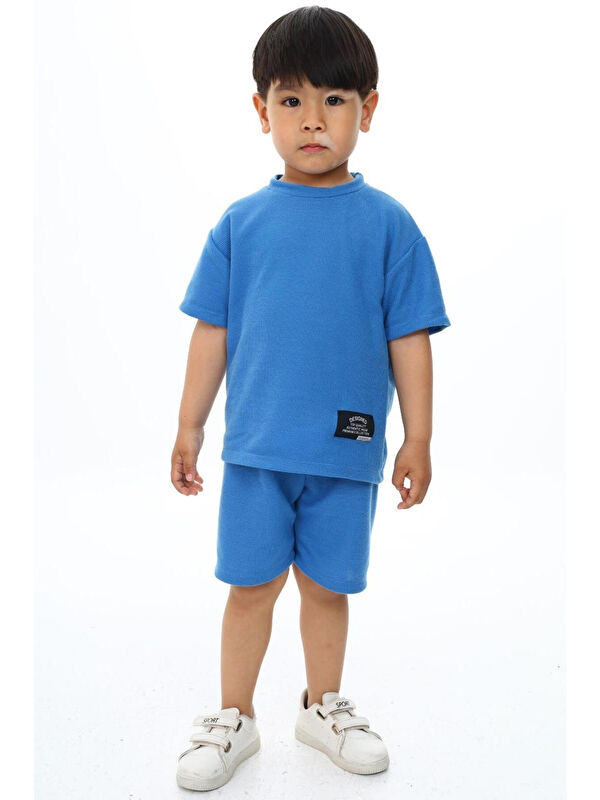 My Kids Wear Bisiklet Yaka Şortlu Erkek Çocuk Şortlu Takım