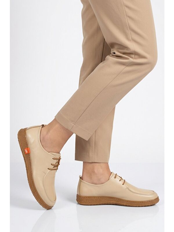 Ayakmod Kahverengi Ayakmod Hakiki Deri Kadın Casual Ayakkabı 2005 Z