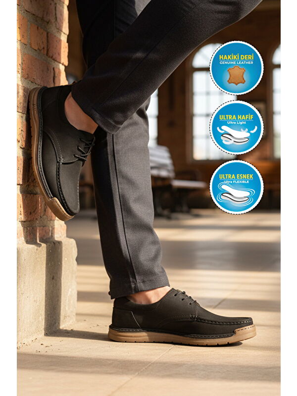 Ayakmod Kum Ayakmod Nubuk Hakiki Deri Erkek Casual Ayakkabı 62401 M