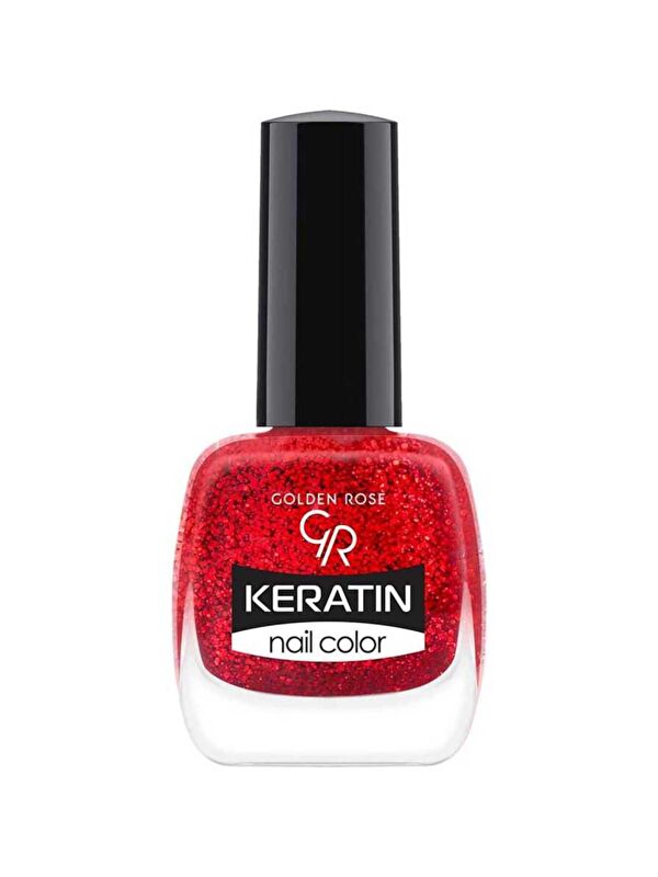 GOLDEN ROSE Keratin Nail Color Glitter 415 Işıltılı Oje 10,5 ml