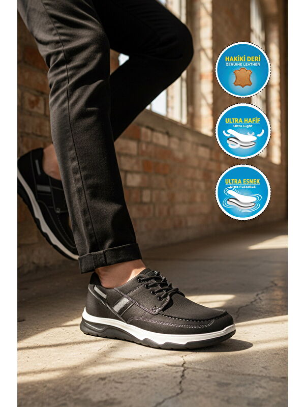 Ayakmod Lacivert Ayakmod Hakiki Deri Erkek Casual Ayakkabı 2676 M