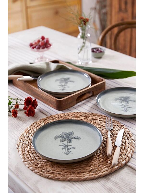 TABAK EVİ Palmiye Pasta Tabağı 4 Parça 21cm NPMOD21DUS4880795