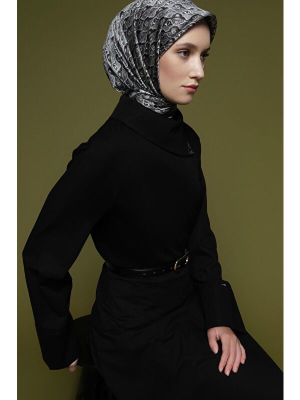 ARMİNE Poplin Tunik Siyah
