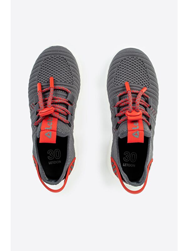 Bağcıklı Yuvarlak Burunlu Desenli Kız Çocuk Spor Ayakkabı - Görsel 6