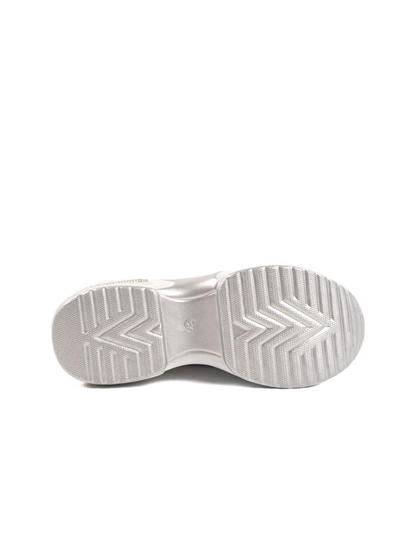 Beyaz Anorak Taşlı Kadın Sneaker 702307 Z - Görsel 6