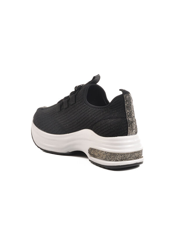 Siyah Beyaz Anorak Kadın Sneaker 702322 Z - Görsel 5