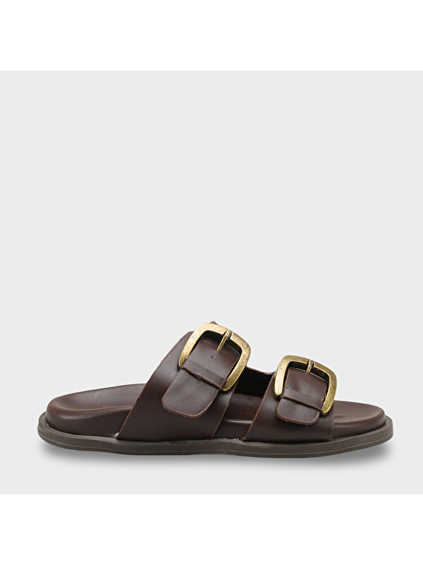 Capone Outfitters Ilyssa İki Bantlı Tokalı Kadın Terlik