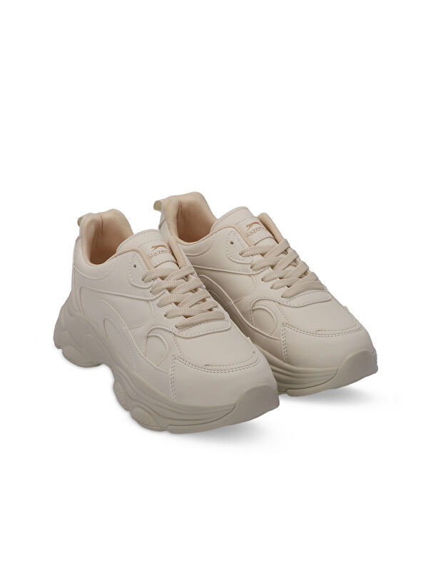 ZUSA Kadın Sneaker Ayakkabı Bej - Görsel 3