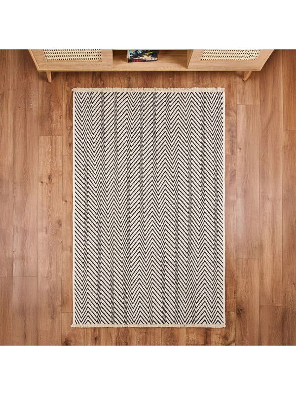 Evidea Soft Pirn Halı - Siyah - 120x180 cm