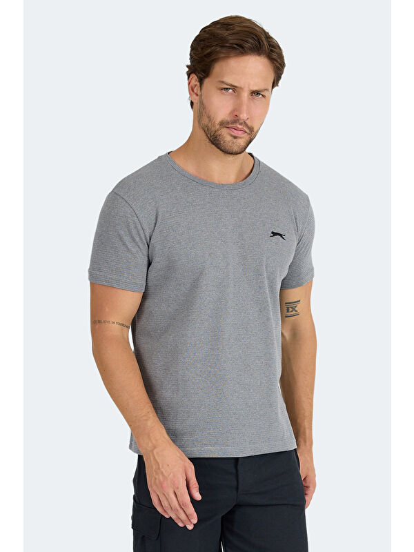 SLAZENGER SWİTCH I Erkek Koyu Gri Tişört