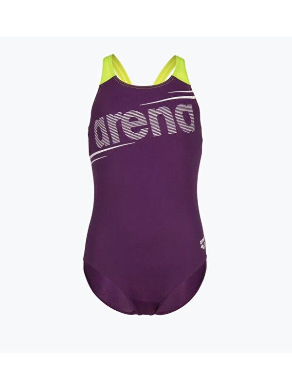 Arena G Bold Swimsuit V Back Mor Kız Çocuk Yüzücü Mayosu 011755960