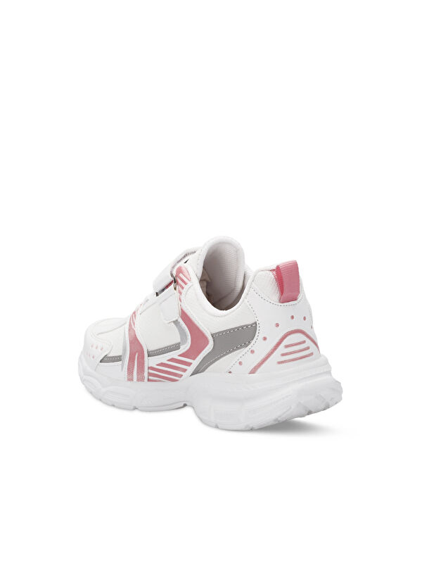 KENDALL Unisex Çocuk Sneaker Ayakkabı Beyaz / Pembe - Görsel 4