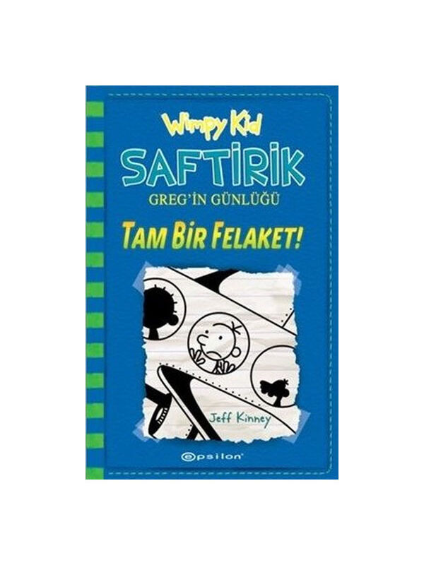 Epsilon Yayınları Saftirik Gregin Günlüğü 12 Tam Bir Felaket Ciltli Jeff Kinney