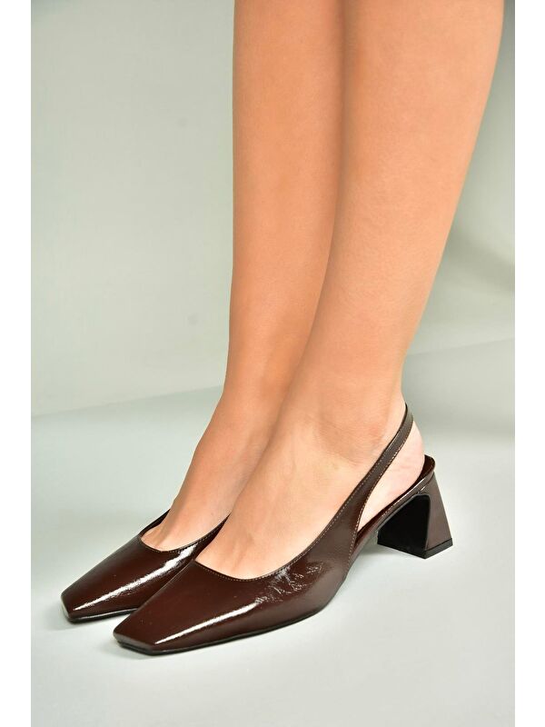 Kahverengi Kadın Topuklu Ayakkabı U6540805 - Görsel 2