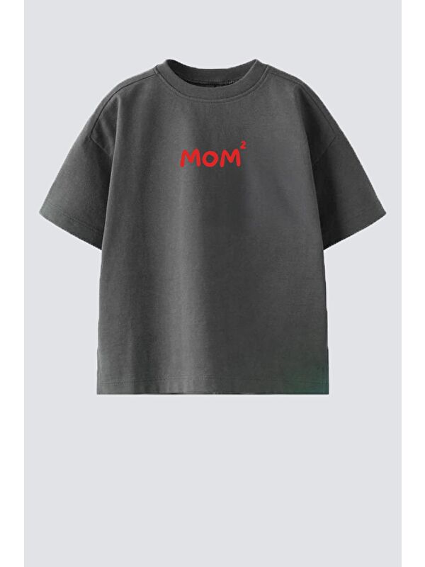 Monila Unisex Bisiklet Yaka Baskılı Tshirt