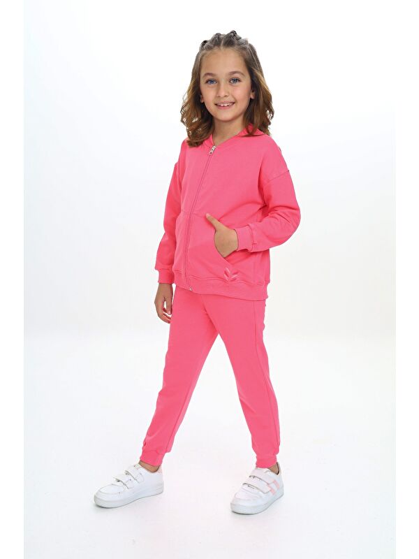 Toontoykids Kız Çocuk Nakışlı Eşofman Takım