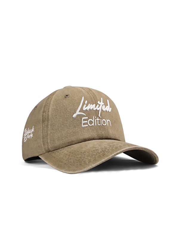 BlackBörk Limited Edition Nakışlı Vintage Beyzbol Vizon Şapka