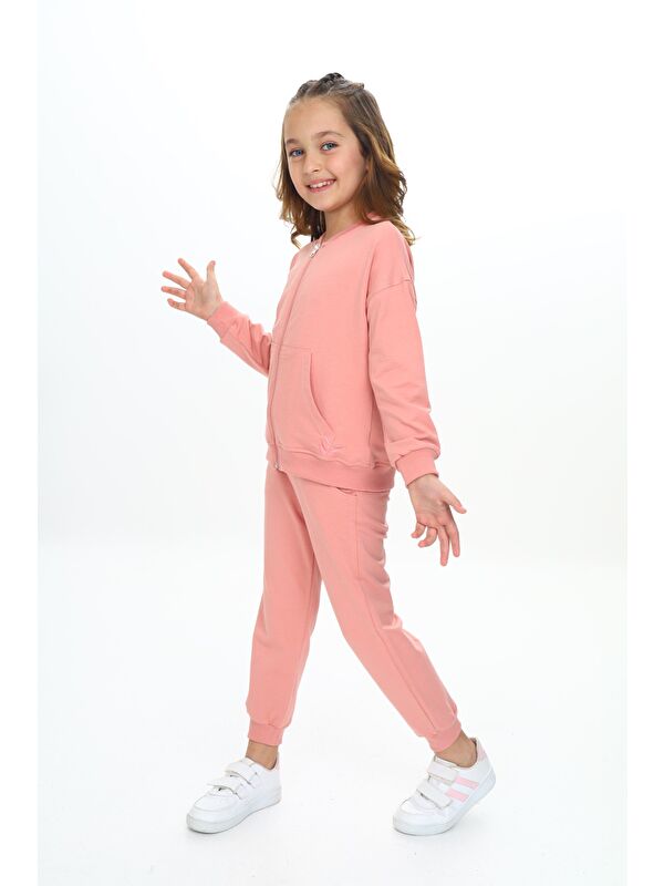 Toontoykids Kız Çocuk Nakışlı Eşofman Takım