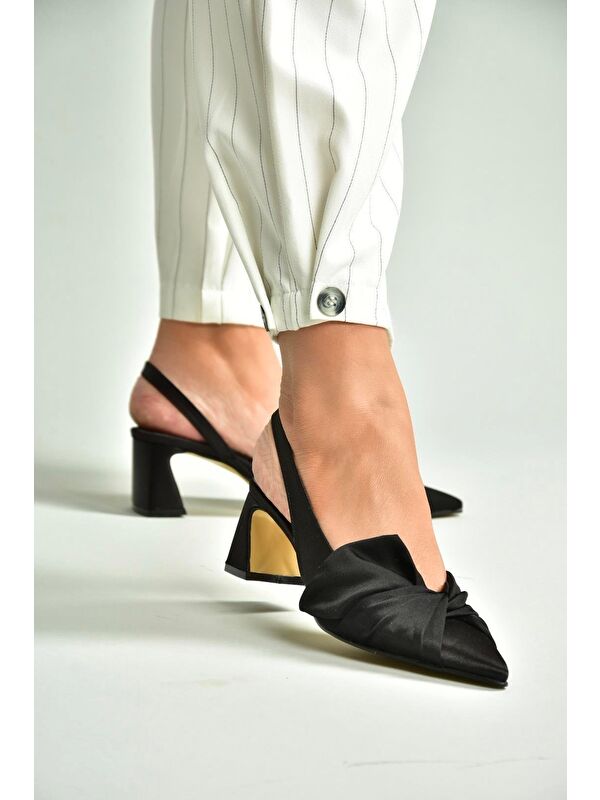 Siyah Kadın Topuklu Ayakkabı U6540807 - Görsel 5