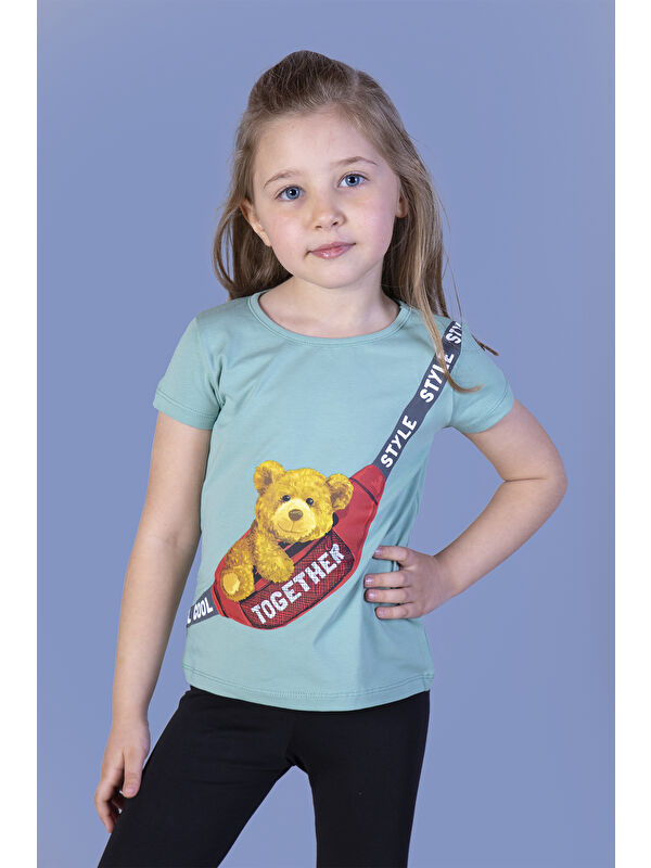 Toontoykids Kız Çocuk Çanta Baskılı Tişört