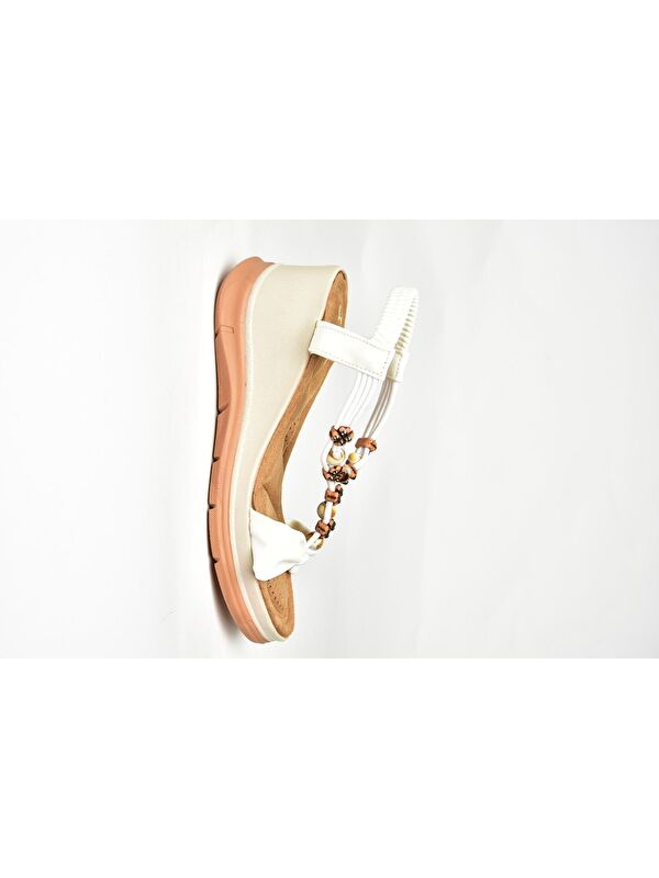 Beyaz Kadın Sandalet U2589244 - Görsel 3