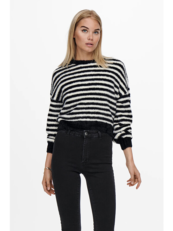 Only Onlpiumo Regular Fit Jakarlı Kazak 15235973