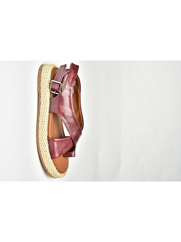Bordo Kadın Sandalet U9732645 - Görsel 6