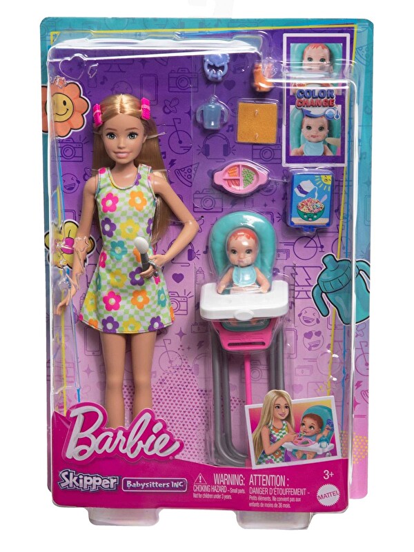 BARBIE Bebek Bakıcısı Bebeği Ve Aksesuarları - Sarı