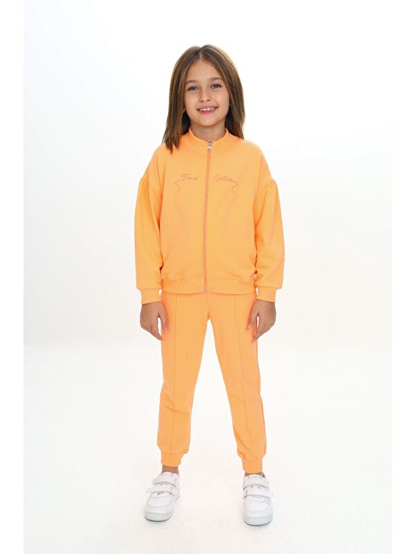 Toontoykids Kız Çocuk Nakışlı Eşofman Takım
