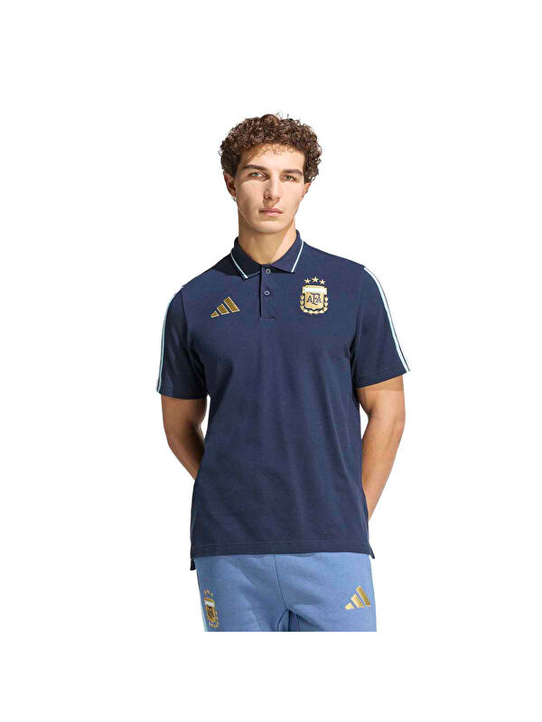 Adidas Arjantin DNA Erkek Lacivert Polo Yaka Tişört
