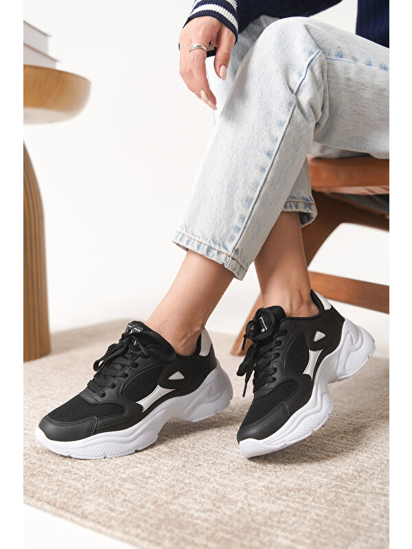 D1152 Günlük Ortopedik Kadın Sneaker Spor Ayakkabı - Görsel 2