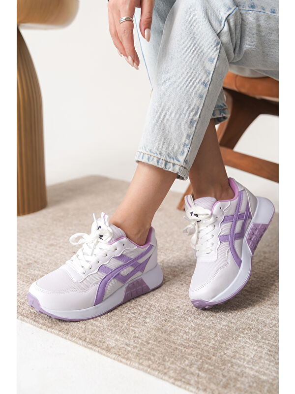 D0120 Günlük Ortopedik Kadın Sneaker Spor Ayakkabı - Görsel 2