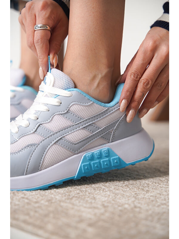 D0120 Günlük Ortopedik Kadın Sneaker Spor Ayakkabı - Görsel 3