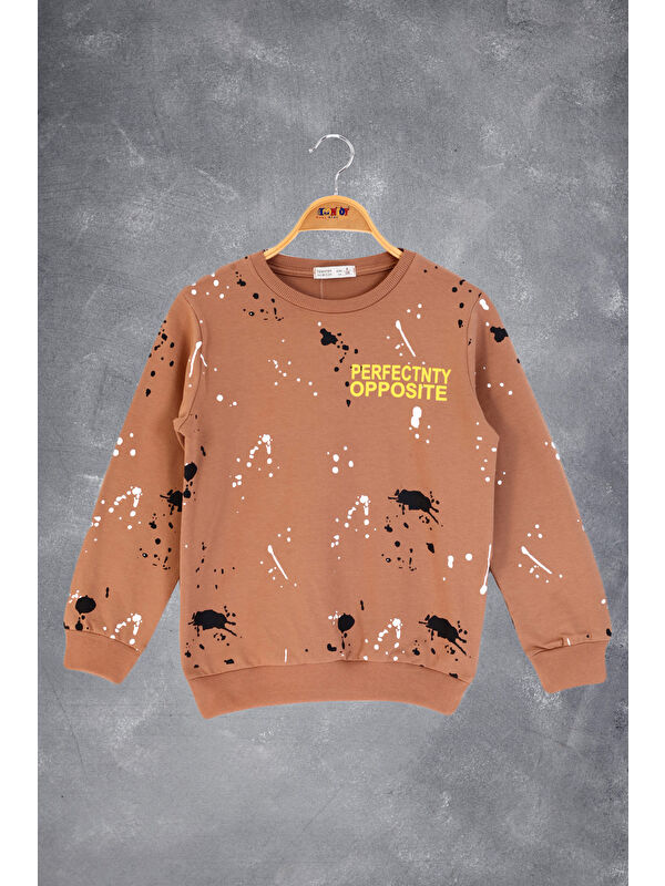 Toontoykids Erkek Çocuk Baskılı Sweatshirt