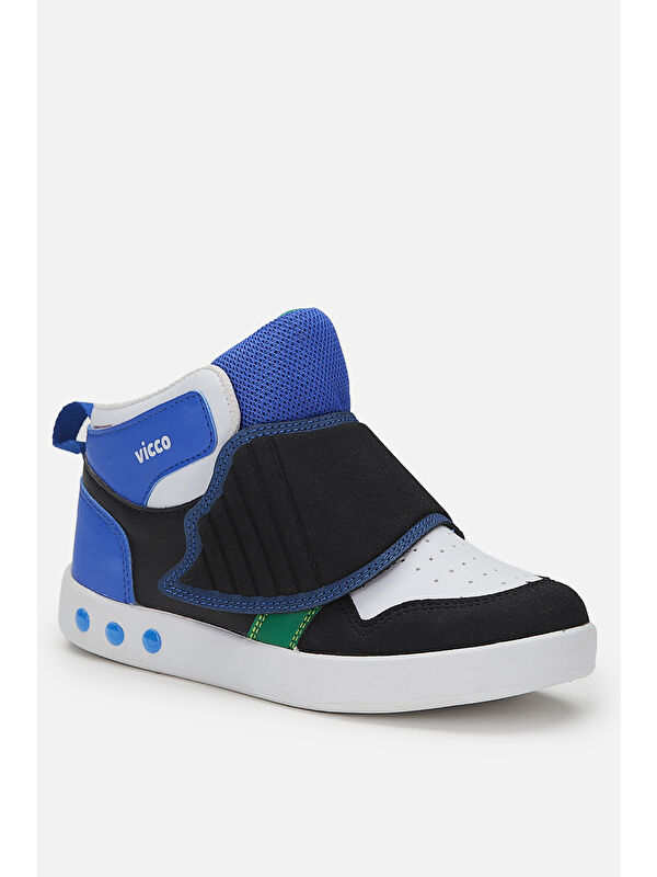 Ufo Işıklı Erkek Çocuk Saks Mavi/Siyah Bot - Görsel 3