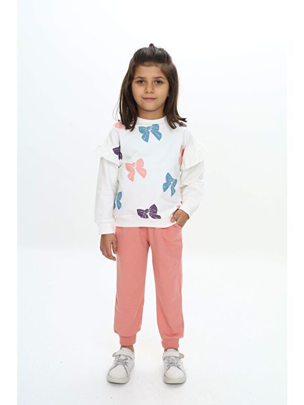 Toontoykids Kız Çocuk Baskılı Eşofman Takım