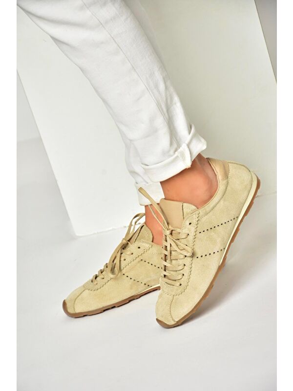 Bej Kadın Sneaker U3123116 - Görsel 4