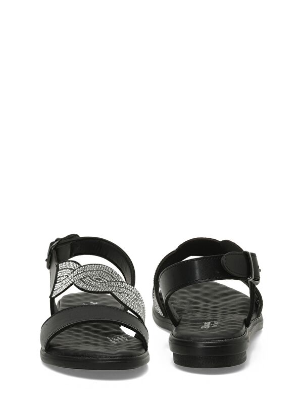 325054.Z 5FX Siyah Kadın Düz Sandalet - Görsel 6