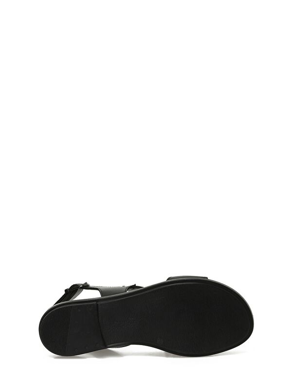 325054.Z 5FX Siyah Kadın Düz Sandalet - Görsel 7