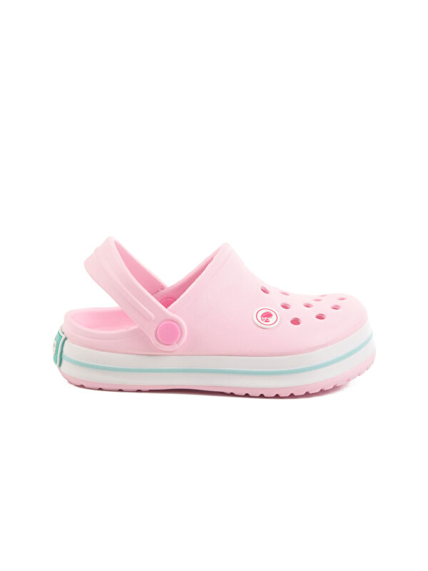 Pembe Eva Hafif Kız Çocuk Sabo Terlik 214 F - Görsel 2