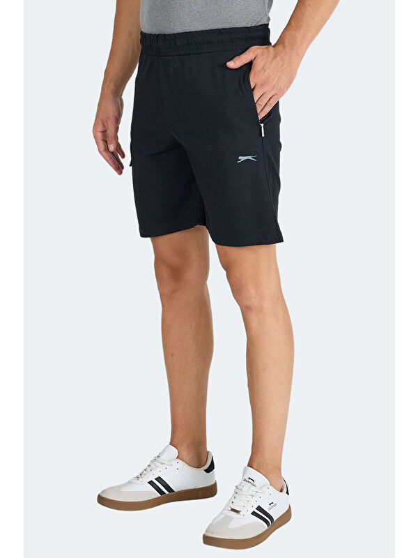 SLAZENGER NECK I Erkek Cepli Siyah Şort
