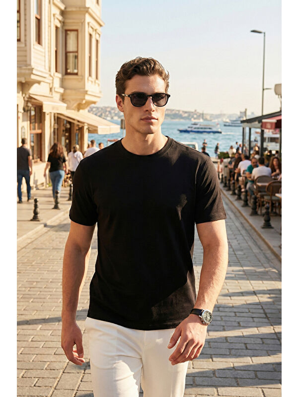 Buratti Pamuklu Regular Fit Bisiklet Yaka T Shirt 5904063