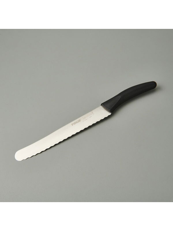 PİRGE Deluxe Ekmek Bıçağı - Siyah - 18 cm