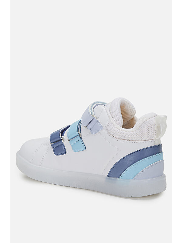 Rainbow Işıklı Erkek Çocuk Beyaz/Mavi Bot - Görsel 4