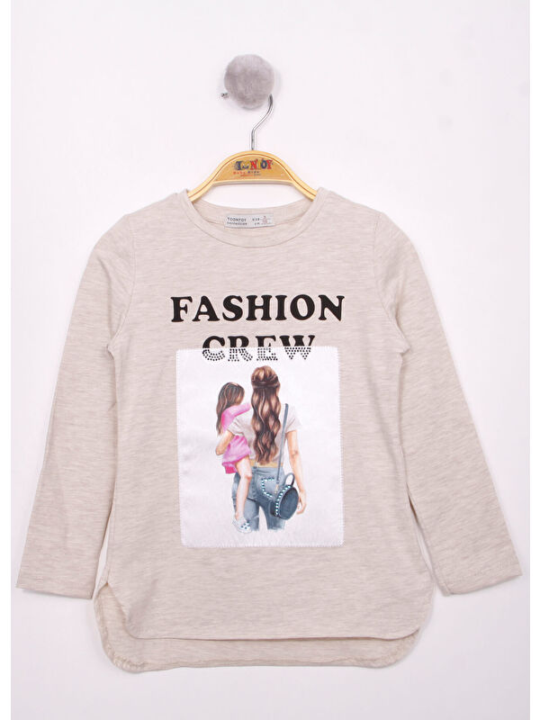 Toontoykids Kız Çocuk Fashion Baskılı Tişört