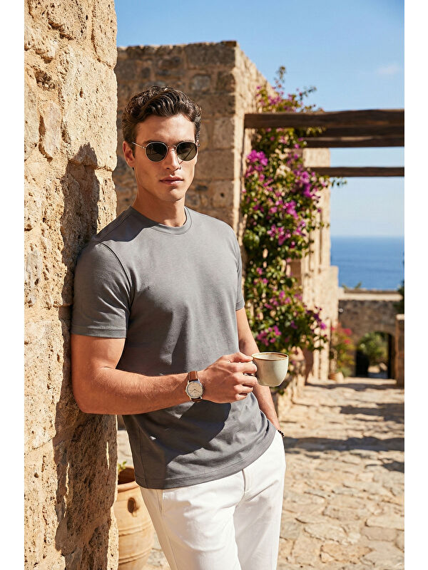 Buratti Pamuklu Regular Fit Bisiklet Yaka T Shirt 5904063